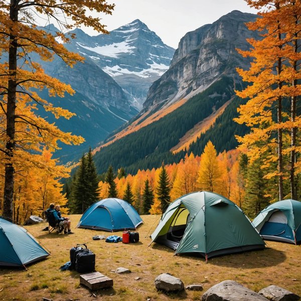 Comment organiser un camping pour une expédition de randonnée en région de montagnes en automne?
