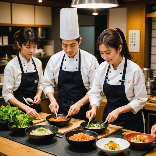 Où trouver des cours de cuisine japonaise à Tokyo?