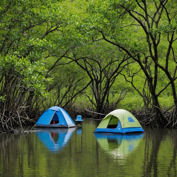 Quelles sont les meilleures pratiques pour camper en région de mangroves avec observation des oiseaux migrateurs?
