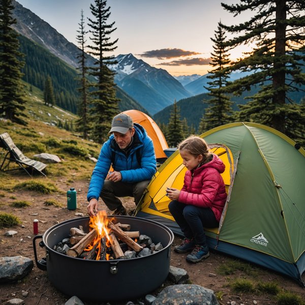 Quelles sont les meilleures techniques pour camper en région de haute altitude avec des enfants?