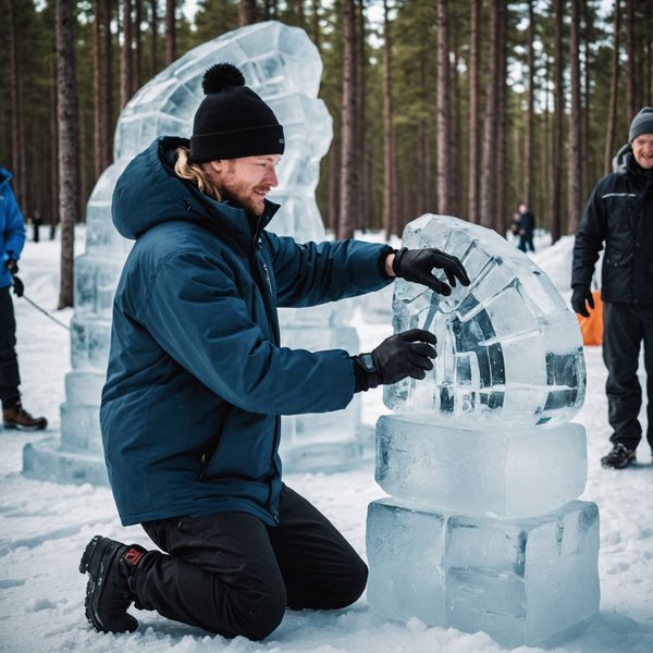Où participer à des ateliers de sculpture sur glace en Finlande : techniques et lieux recommandés ?