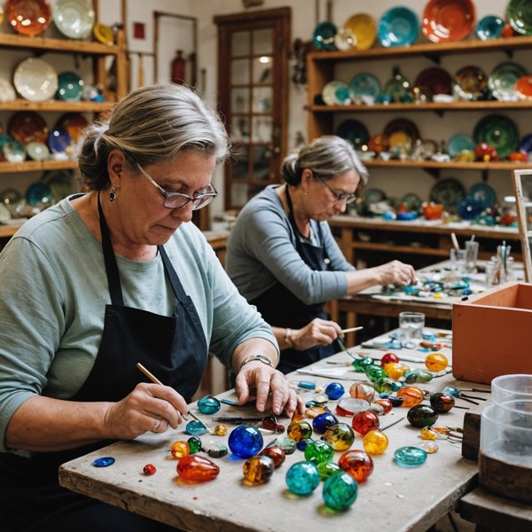 Où participer à des ateliers de fabrication de bijoux en verre à Murano, Italie?